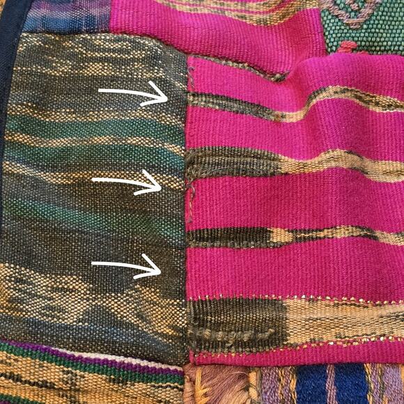 Handmade Patchwork Womens Vest Size XL Multicolor Tapestry Hippie Folk Art Artsy - Picture 7 of 12